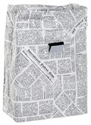 Чанта за Обяд DKD Home Decor Термичен Бял Черен (20 x 10 x 28 cm)
