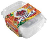 КОМПЛЕКТ 3x прозрачни кутии за храна 0,9 л