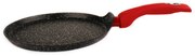 RI OL-0617-28 ТИГАН ПАЛАЧИНКИ Olina 28 см. алум.с гранит покр./черен с дръжка цвят червен