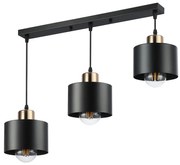 Пендел 3xE27/35W/230V черен/златист