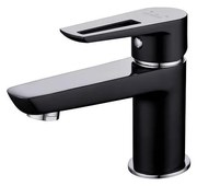 Cersanit S951-048 - Кран за мивка MILLE 13,4 см черен + сифон