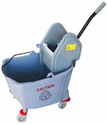 Единична количка за почистване с преса сива 36л. 39x64x86cм. 028AL GX