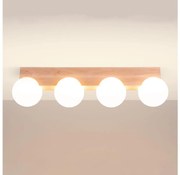 Sollux SL.1685 - Плафон BULBO 4xG9/8W/230V бук/бял