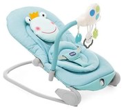 Chicco - Бебешки вибриращ шезлонг с мелодия BALLOON Froggy 2xAA + 1xLR20 син