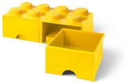 Жълта кутия за съхранение с две чекмеджета - LEGO®