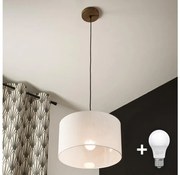 Brilagi - LED Полилей ANTHONY 1xE27/60W/230V дъб орех/бял
