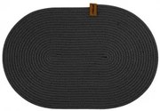 Horecano - Плетена подложка за хранене овал 32x44см антрацит (HC-24715) (YUV.109-А)