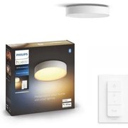 Philips - Hue ENRAVE S LED димируемо осветително тяло, 9,6 W/230 V, Ø 261 mm, бяло + дистанционно управление