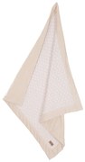 Бежово бебешко одеяло със смес от памук 80x80 cm Frosty Almond – Roba