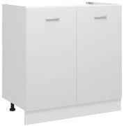 801196 vidaXL Долен шкаф за мивка "Lyon", бял, 80x46x81,5 см, инженерно дърво