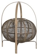 Поставка за свещ DKD Home Decor Естествен Кафяв Бамбук 35 x 35 x 47 cm