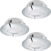 Eglo 95822 - КОМПЛЕКТ 3x вградени LED осветителни тела PINEDA LED/4,9W/230V