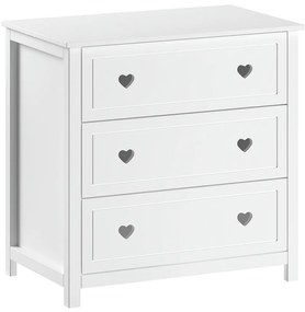 Бял детски скрин 90x89x57 cm Amori – Vipack