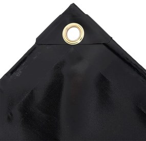 Брезент, 650 г/м², 3,5x2,5 м, черен