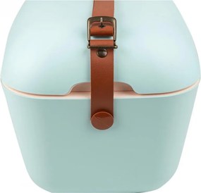 Хладилна чанта Polarbox Classic, 20 литра, AIRPOP полистирол, 5-15C до 24 часа, Класическа кожена каишка, Син/Розов