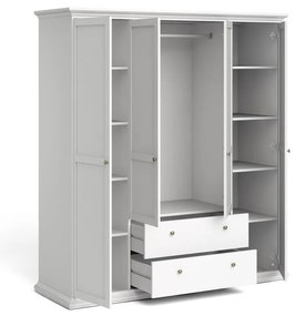 Бял гардероб 181x201 cm Paris – Tvilum