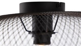 Модерна таванна лампа черна 45 см - Mesh Ball