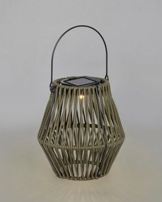 LED фенер със соларен панел в цвят каки (височина 17 cm) Juny – Yes Everyday