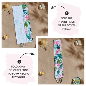 Plážová osuška 150x75 cm Tropical Palm – Catherine Lansfield