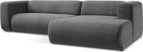 Сив ъглов диван (десен ъгъл) Ekahi – Makamii