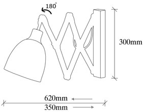 Стенна лампа в черен и бронзов цвят ø 16 cm Sivani – Opviq lights
