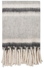 Сиво одеяло със смес от вълна 130x170 cm Carmel – House Nordic