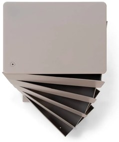 Сиво-бежов метален скрин с чекмеджета 37x72,5 cm Joey - Spinder Design