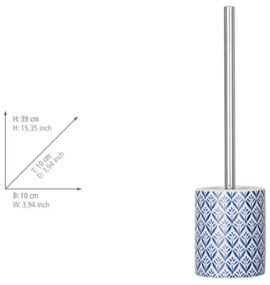 Синя керамична четка за тоалетна Lorca – Wenko