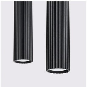 Черно висящо осветително тяло Gleam – Sollux