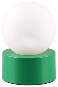Зелена настолна лампа със стъклен абажур (височина 17 cm) Countess - Trio
