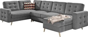 Ъгъл диван Amelion Plus-Gray Dark