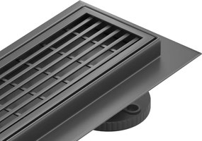 Mexen Flat 360° M33 въртящ се линеен сифон 50 см, черен - 1733050-40