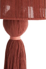 Настолна лампа в тухлен цвят с текстилен абажур (височина 58 cm) Espino – Light &amp; Living