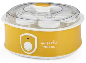 Уред за кисело мляко Ariete YOGURELLA 0617/00, 20 W, 1.3 л, 7 бурканчета, Разглобяем, Лесен за почистване, Жълт