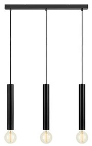 Черна висяща лампа за таван, дължина 75 cm Sencillo - Markslöjd