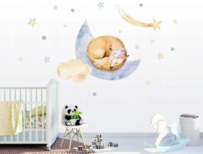 Детски стикер за стена със спяща лисица 88 х 93 см