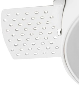 Комплект от 6 модерни вградени спота бели GU10 кръгли без рамки - Oneon