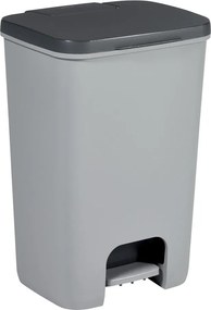 Сиво пластмасово кошче за боклук с педал 40 l Essentials – Curver