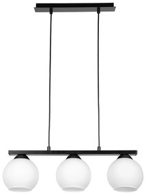 Пендел ТРИО, черен/бял, 3xE27