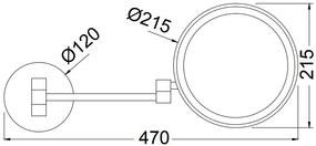 Увеличително огледало Eurorama Standard Hotelia Circle