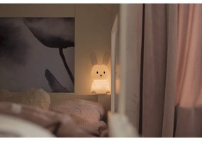 Бяла LED детска нощна лампа Bunny – Star Trading