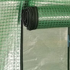 Оранжерия със стоманена рамка 0,5 м² 1x0,5x1,9 м