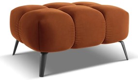 Оранжева кадифена табуретка Nalu – Makamii