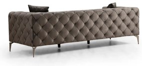 Тъмносив кадифен диван 237 см Como - Balcab Home