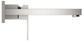 Кран за мивка стена Grohe Eurocube-Дължина 23 cm.-Silver Mat