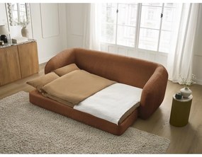 Шенилов сгъваем диван в тухлен цвят 228 cm Neyo – Bobochic Paris