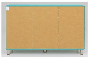 Нисък скрин в тюркоазен цвят 146x92 cm Malibu - Tenzo