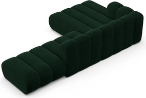 Тъмнозелен ъглов диван (ляв ъгъл) Lupine – Micadoni Home