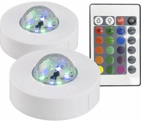 К-кт 2x LED RGB Декоративна лампа FESTA 3xAAA/4,5V + дистанционно управление