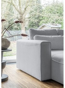 Светлосив ъглов разтегателен диван (U-образен) Homely Tommy - Miuform